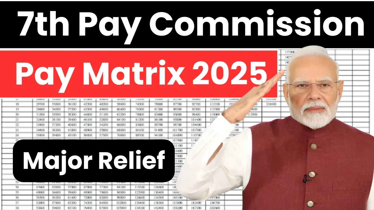 7th pay commission pay matrix 2025